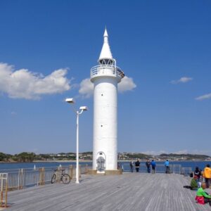 江の島の「湘南港灯台」がキリン生茶のCMに登場しています